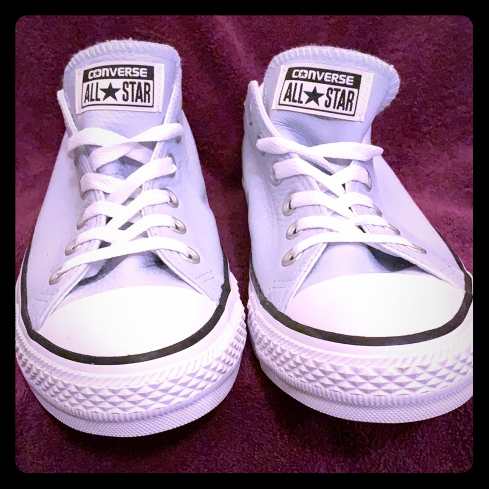 Light blue converse shoes